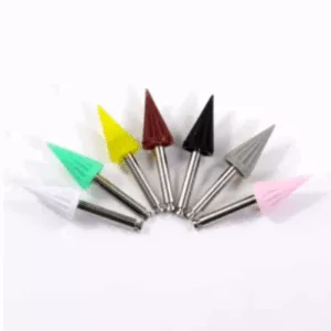 Полирни гуми конусовидни 100бр цветни